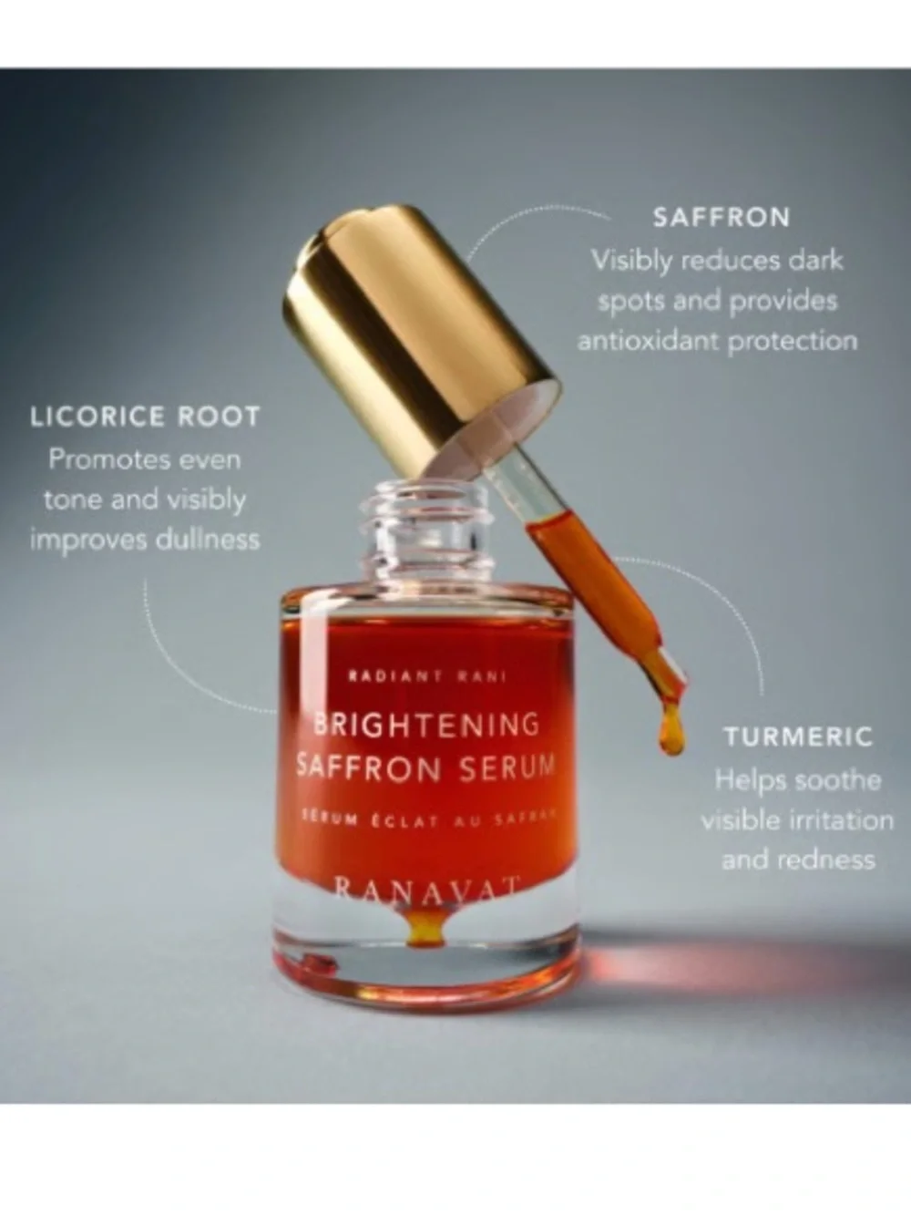 Ranavat Brightening Saffron Serum - Radiant Rani